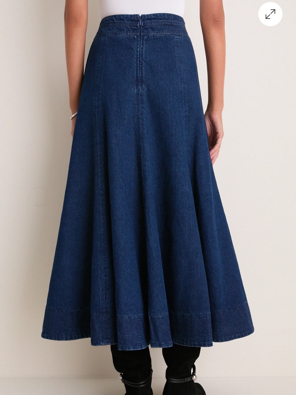 Tuckernuck Dark Blue Denim Maxi Skirt - Picture 4 of 4